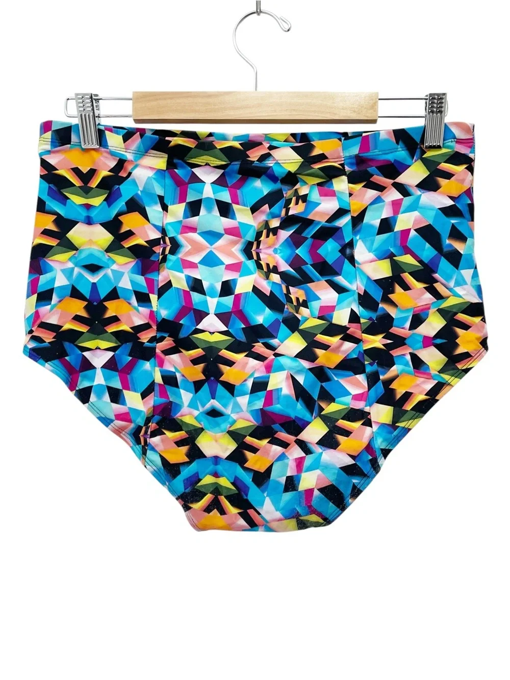 Torrid Bikini Set Size Size 1 (14/16) Multicolor Geometric Underwire High Waist